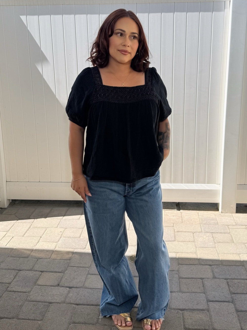 Black boho Top
